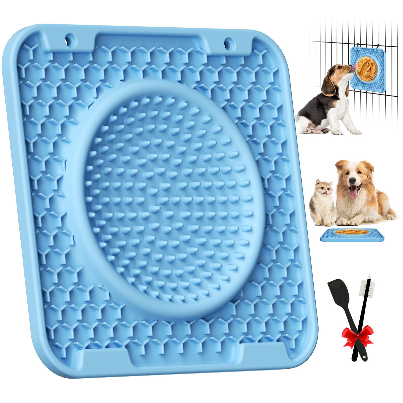 HOSGOT Dog Lick Mats for Large Dogs and CatsThicker BPA Free 3 in 1 Lick Mat Crate Training Aid for PuppiesDog Lick BowlPeanut Butter Licking Pads for Dogs Boredom and Anxiety Relief. 

⸻

⭐ Real Pet Owner Feedback

⭐⭐⭐⭐⭐

“This really helps