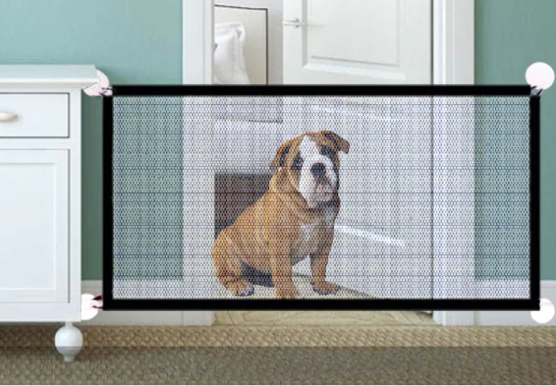 Pet Safety Fence - Foldable Nylon Dog Barrier