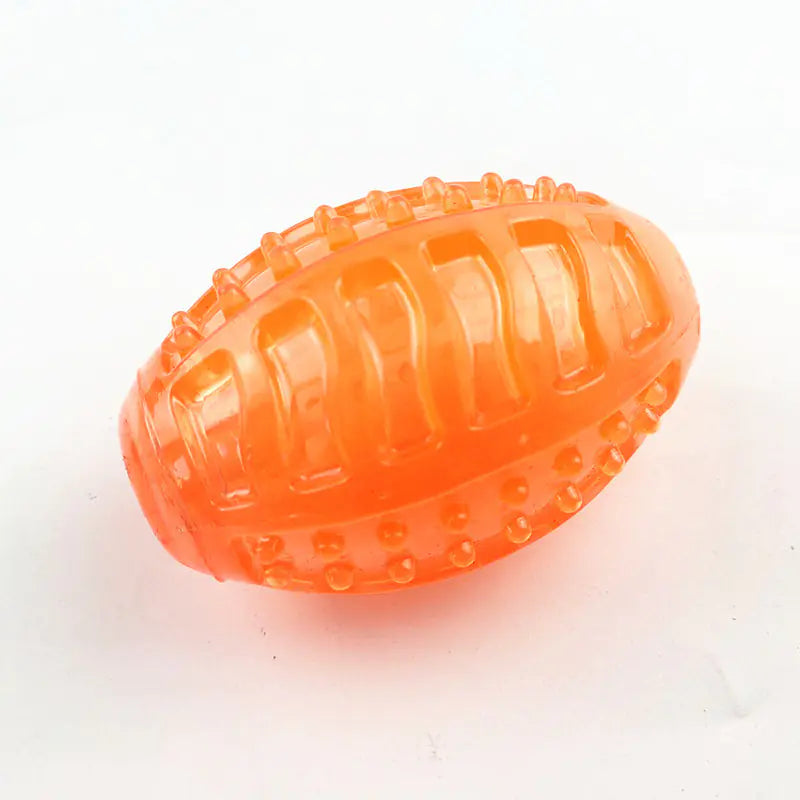 Waterproof Squeak Ball Toy for Dogs - Orange & Blue