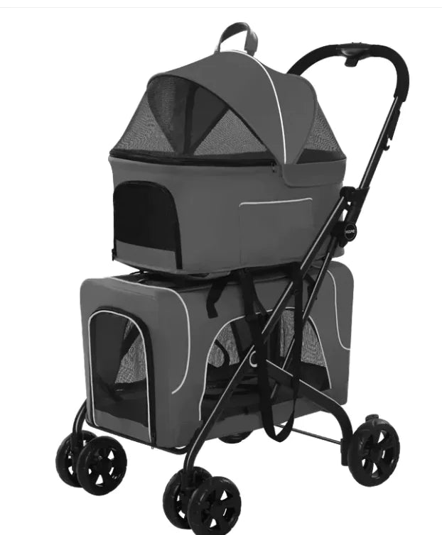 Small Dog Lightweight Folding Cat Dog Trolley/Stroller