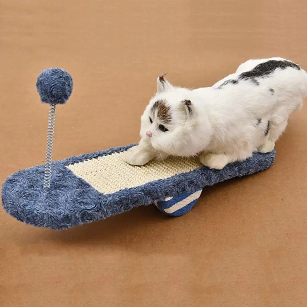 Cat Teeter-Totter/See Saw Toy with Scratching Board for Kittens