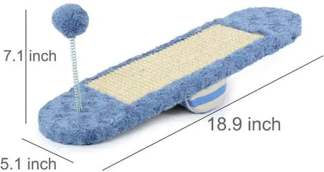 Cat Teeter-Totter/See Saw Toy with Scratching Board for Kittens