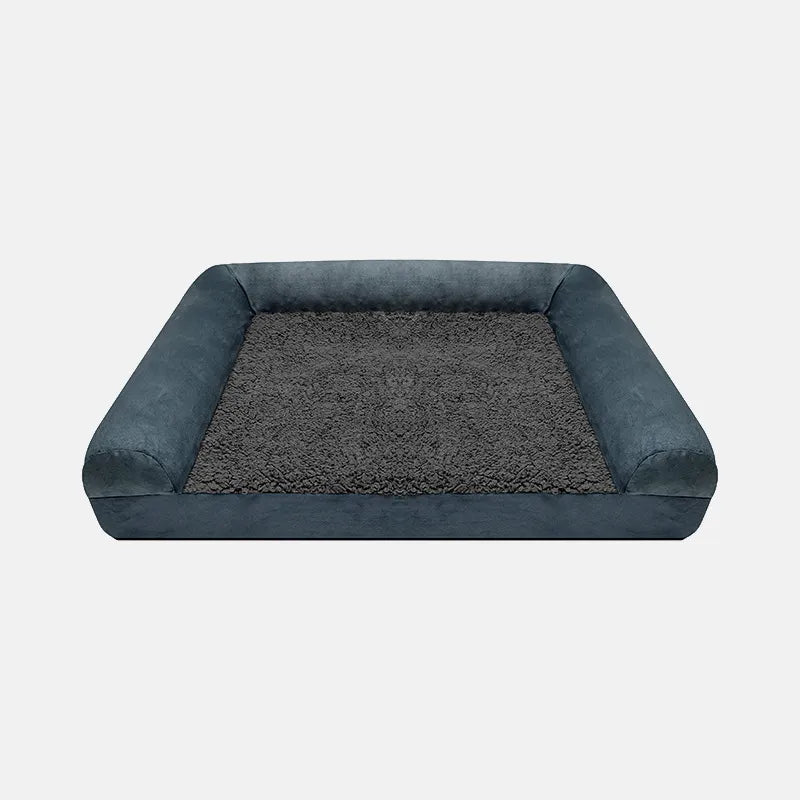 Waterproof Suede Cotton Fleece Kennel Pet Bed
