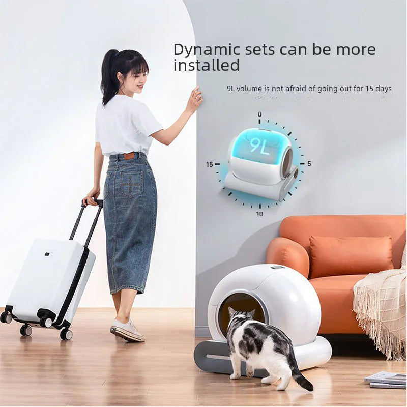 Automated Cat Litter Box with Odor Control (Large)