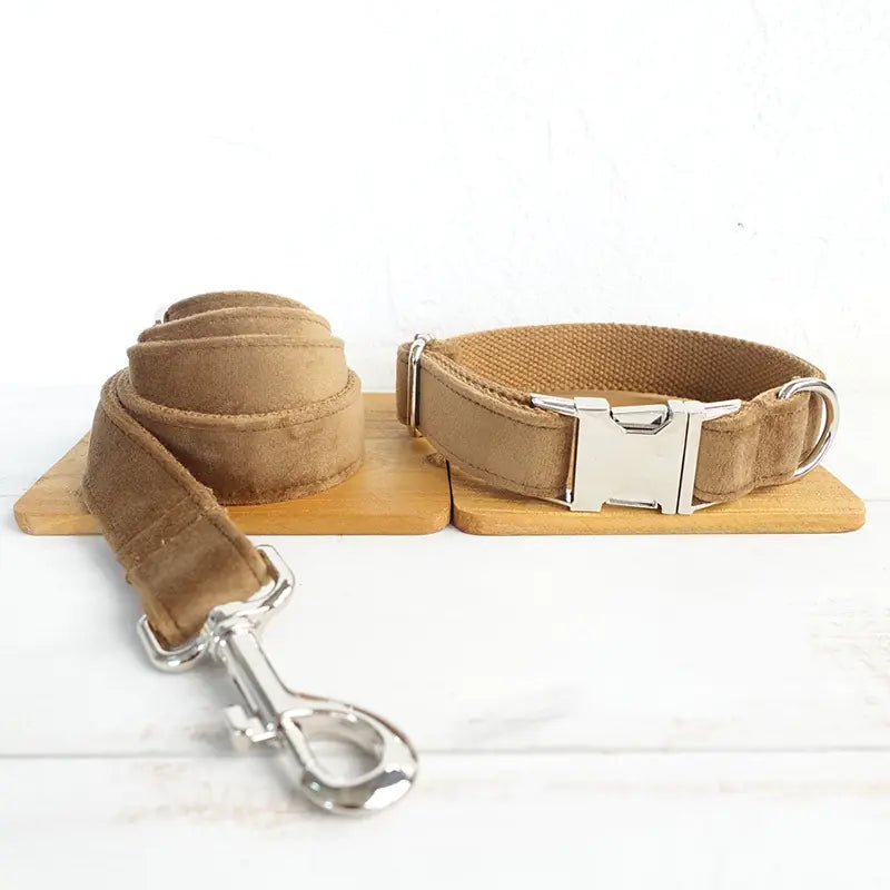 MUTTCO Comfortable Dog Collar and Leash Set UDC-079